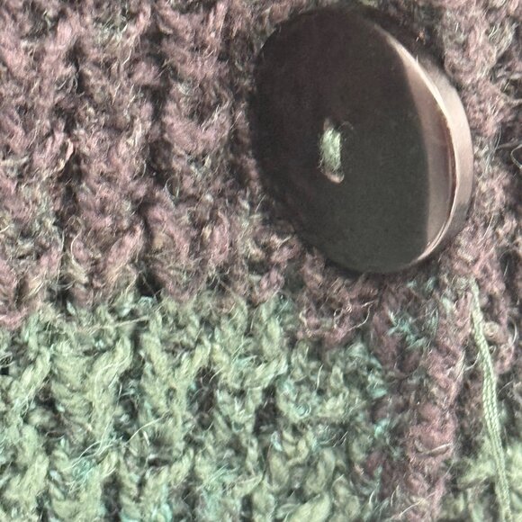 Free People Colorblock Knit bonfire Cardigan Womens Size Medium womens - Picture 7 of 12